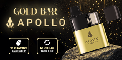 Discover the Gold Bar Apollo 20K: Long-Lasting Flavour in a Compact, Reusable Kit