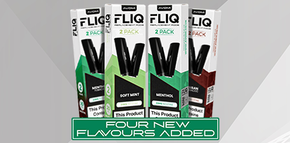 Four Timeless Flavours added to the Avomi Fliq 4-in-1 Pod Collection