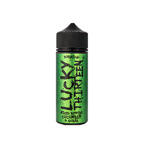 Lucky Thirteen Botanicals Mixed Berries, Cucumber & Guava 100ml Shortfill E-Liquid