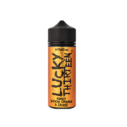 Lucky Thirteen Botanicals Mango, Blood Orange & Lychee 100ml Shortfill E-Liquid