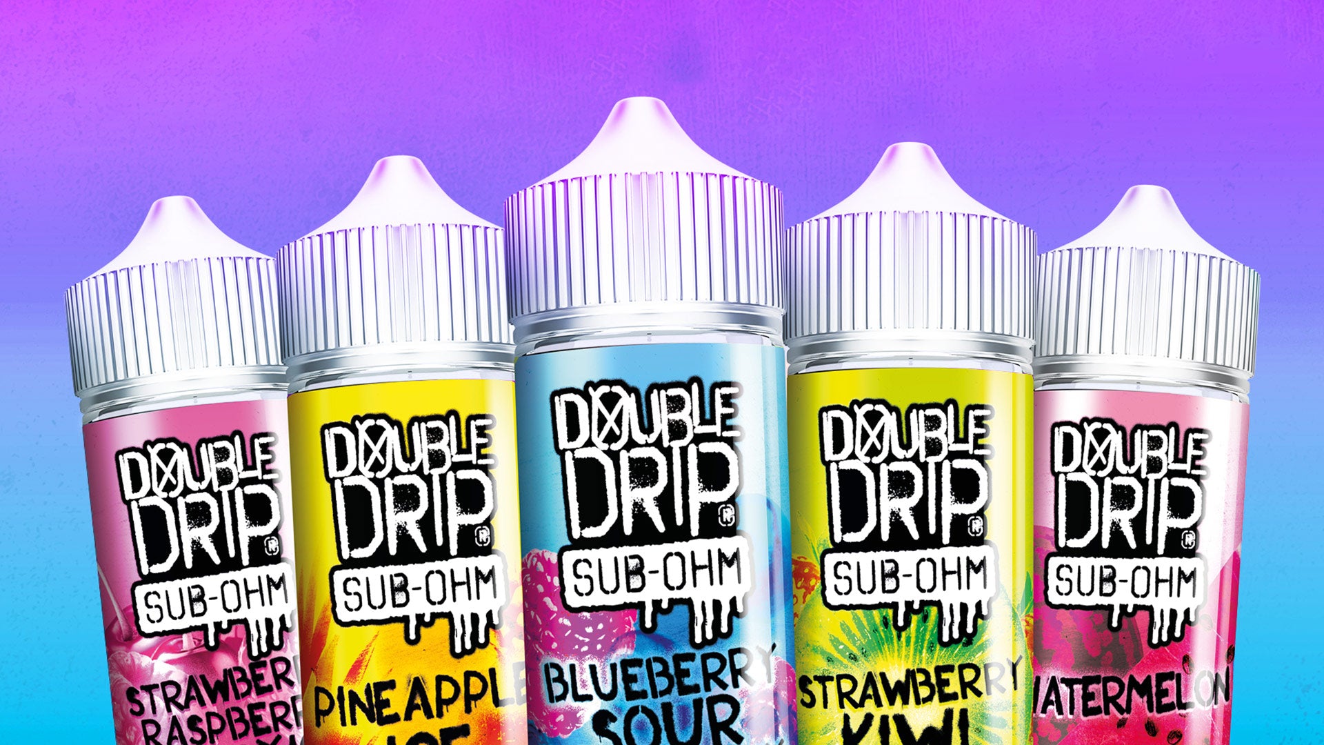 5 Double Drip 100ml shortfill e liquids