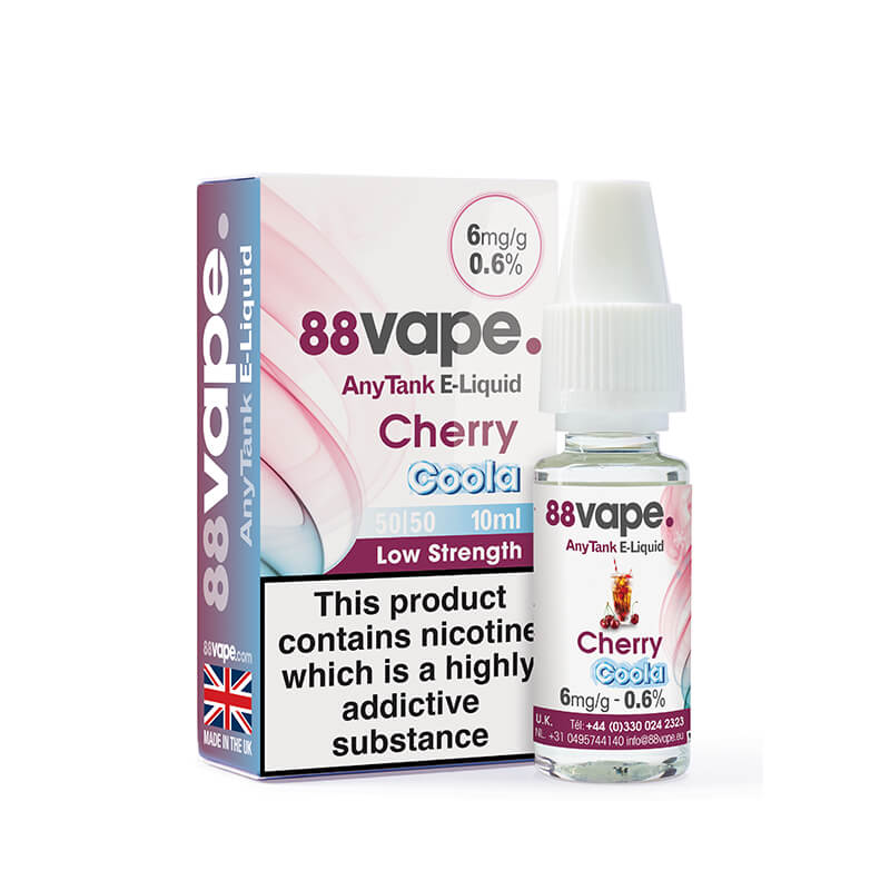 88Vape Any Tank Cherry Cola 10ml E-Liquid- 6mg