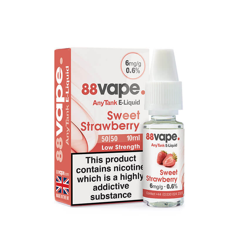 88Vape Any Tank Strawberry 10ml E-Liquid