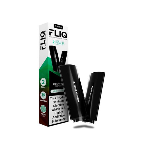 Avomi Fliq Prefilled Vape Pods - Menthol Tobacco