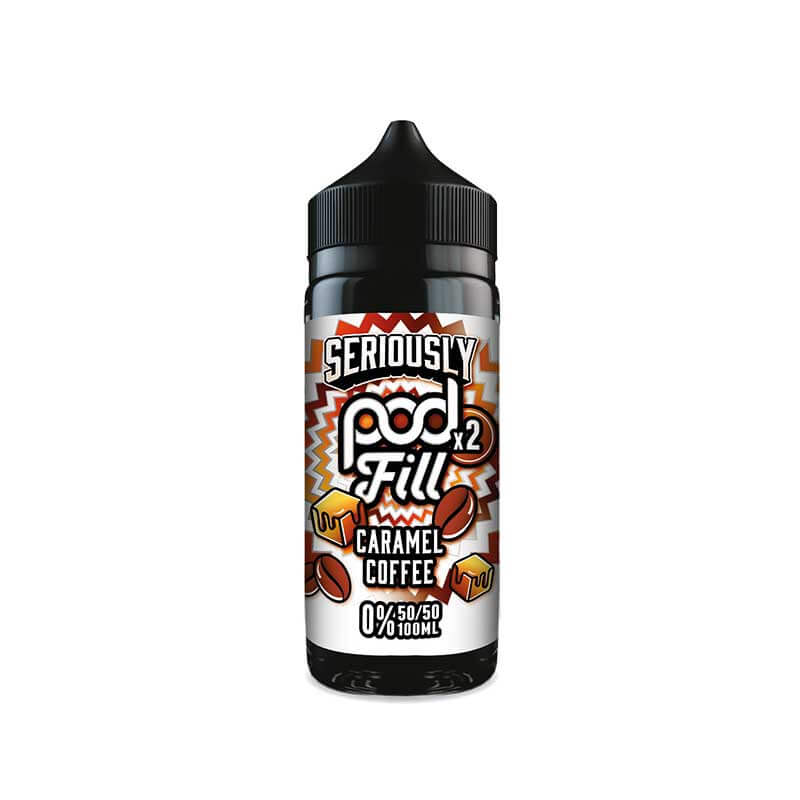 Doozy Vape Co Seriously Pod Fill x2 Caramel Coffee 100ml Shortfill E-Liquid