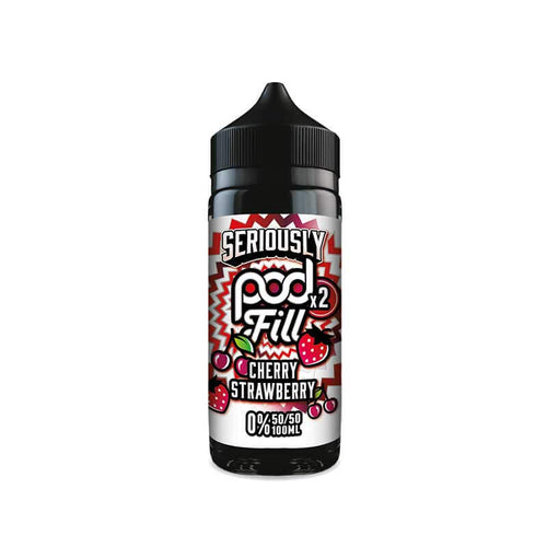 Doozy Vape Co Seriously Pod Fill x2 Cherry Strawberry 100ml Shortfill E-Liquid