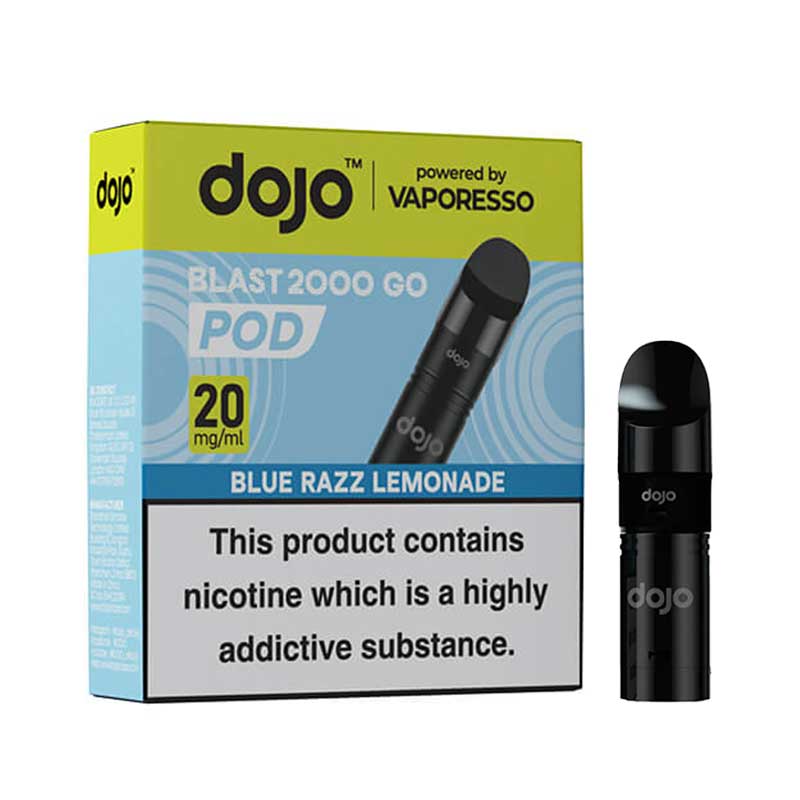 Vaporesso DOJO Blast 2000 Go Blue Razz Lemonade Prefilled Pod & Refill