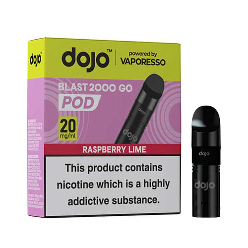 Vaporesso DOJO Blast 2000 Go Raspberry Lime Prefilled Pod & Refill