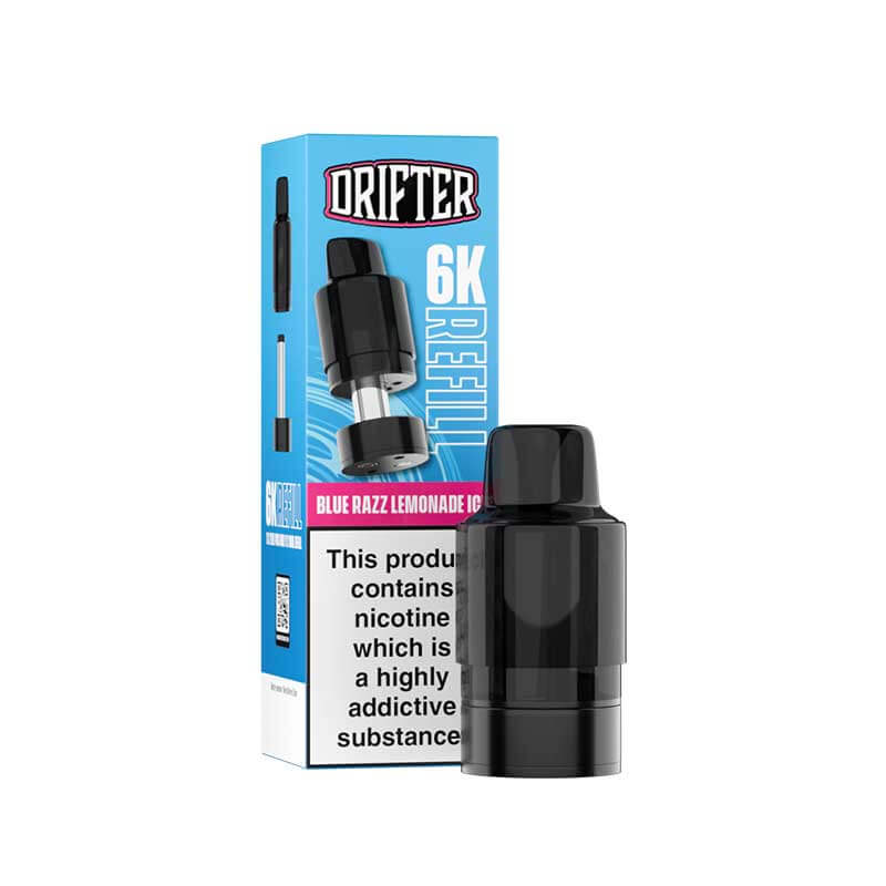 Drifter 6K Blue Razz Lemonade Prefilled Vape Pod + Refill - 1PK