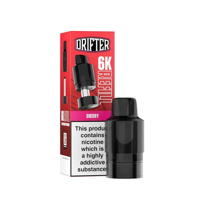 Drifter 6K Cherry Prefilled Vape Pod + Refill - 1PK