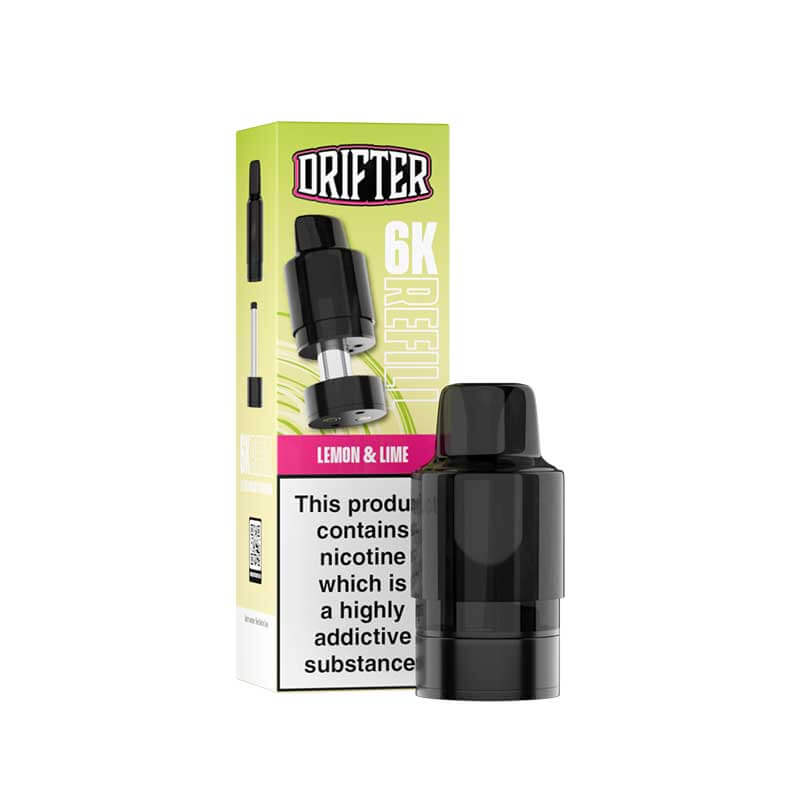 Drifter 6K Lemon & Lime Prefilled Vape Pod + Refill - 1PK