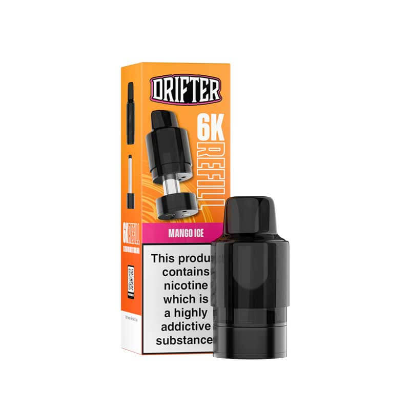 Drifter 6K Mango Ice Prefilled Vape Pod + Refill - 1PK