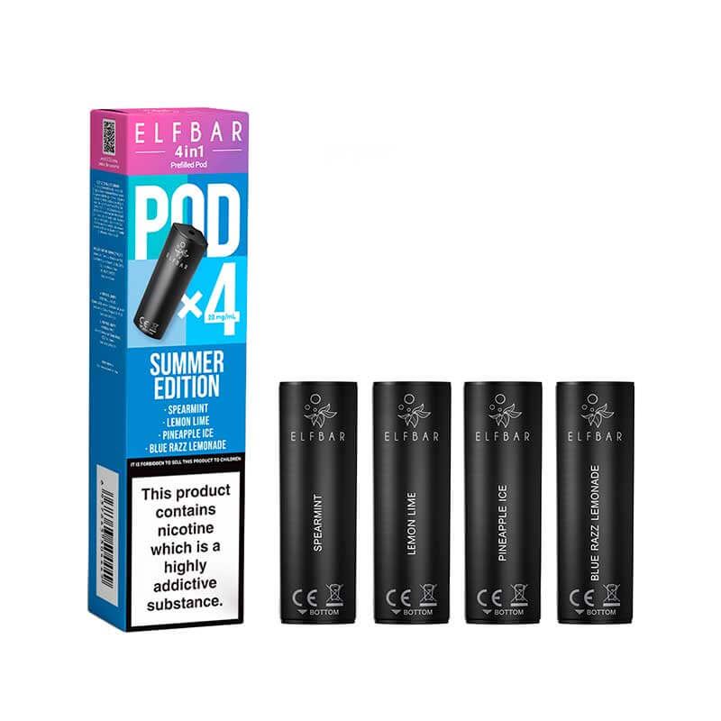 Elf Bar 4in1 Summer Edition Prefilled Vape Pods - 20mg