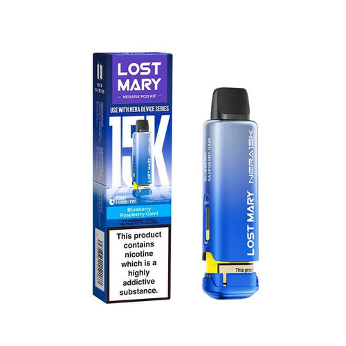 Lost Mary Nera15k Blueberry Raspberry Gami Prefilled Vape Pods