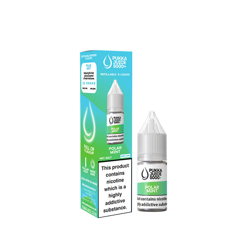 Pukka Juice 5000+ Polar Mint 10ml Nic Salt E-Liquid