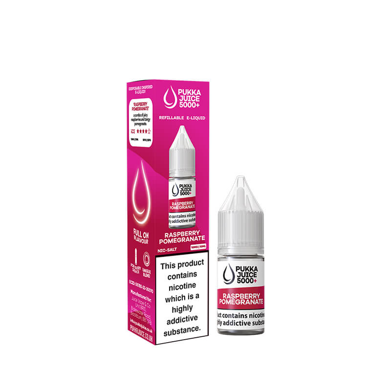 Pukka Juice 5000+ Raspberry Pomegranate 10ml Nic Salt E-Liquid