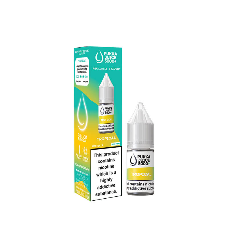 Pukka Juice 5000+ Tropical 10ml Nic Salt E-Liquid