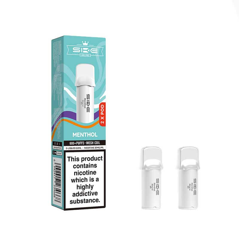 SKE Crystal Pro Menthol Prefilled Vape Pods 20mg - 2PK