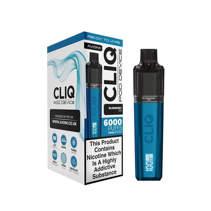 Avomi CLIQ Prefilled Pod Vape Kit - Blueberry Ice