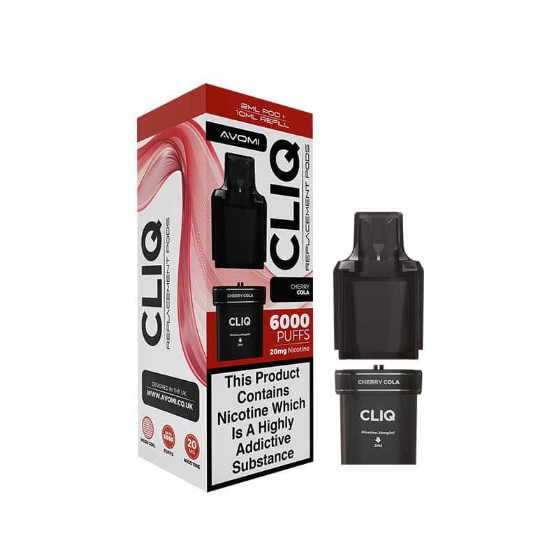 Avomi CLIQ Prefilled Vape Pod + Refill - Cherry Cola