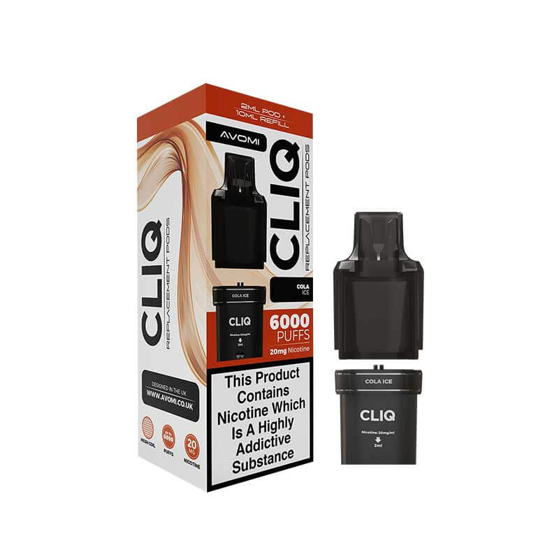 Avomi CLIQ Prefilled Vape Pod + Refill - Cola Ice