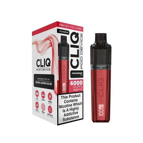 Avomi CLIQ Prefilled Pod Vape Kit - Strawberry Ice