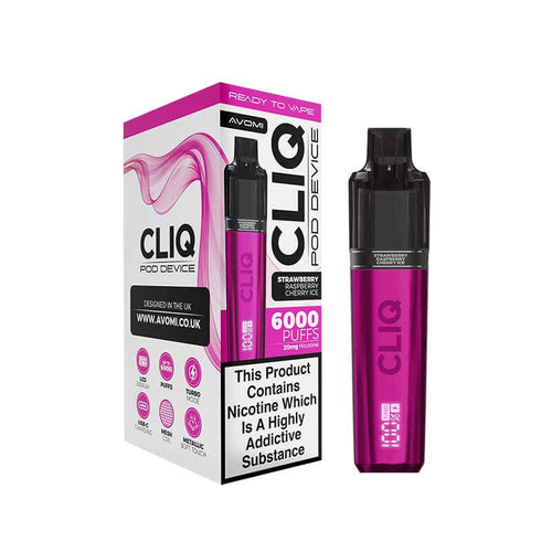 Avomi CLIQ Prefilled Pod Vape Kit - Strawberry Raspberry Cherry Ice