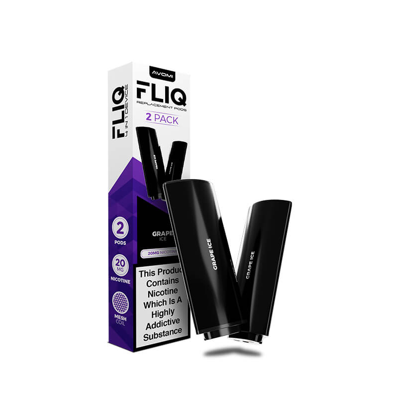 Avomi Fliq Prefilled Vape Pods - Grape Ice