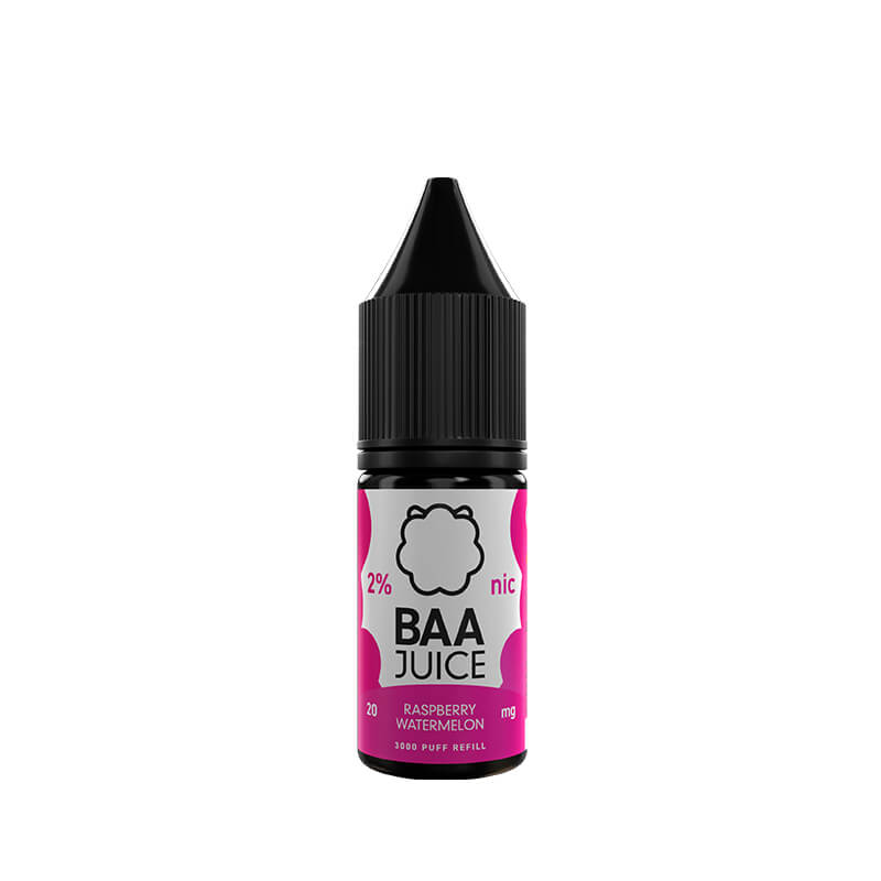 Baa Juice Raspberry Watermelon 10ml Nic Salt E-Liquid