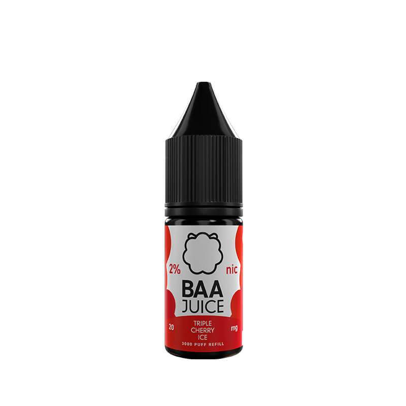 Baa Juice Triple Cherry Ice 10ml Nic Salt E-Liquid