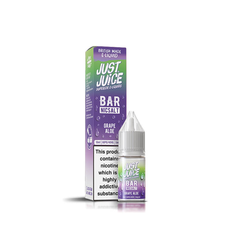 Just Juice  Bar Range Grape Aloe 10ml Nic Salt E-Liquid