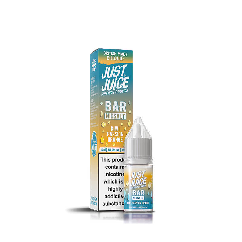 Just Juice  Bar Range Kiwi Passion Orange 10ml Nic Salt E-Liquid