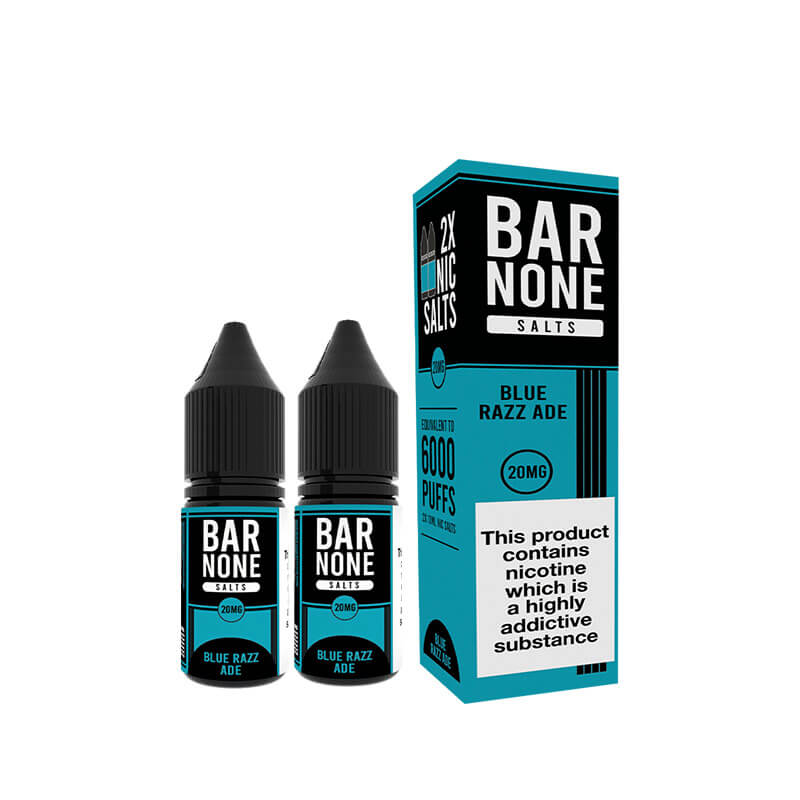 Bar None Blue Razz Ade Nic Salt 10ml E-Liquid - 2 Pack