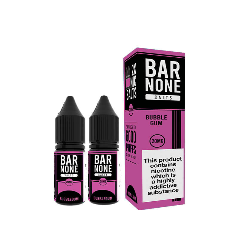 Bar None Bubblegum Nic Salt 10ml E-Liquid - 2 Pack