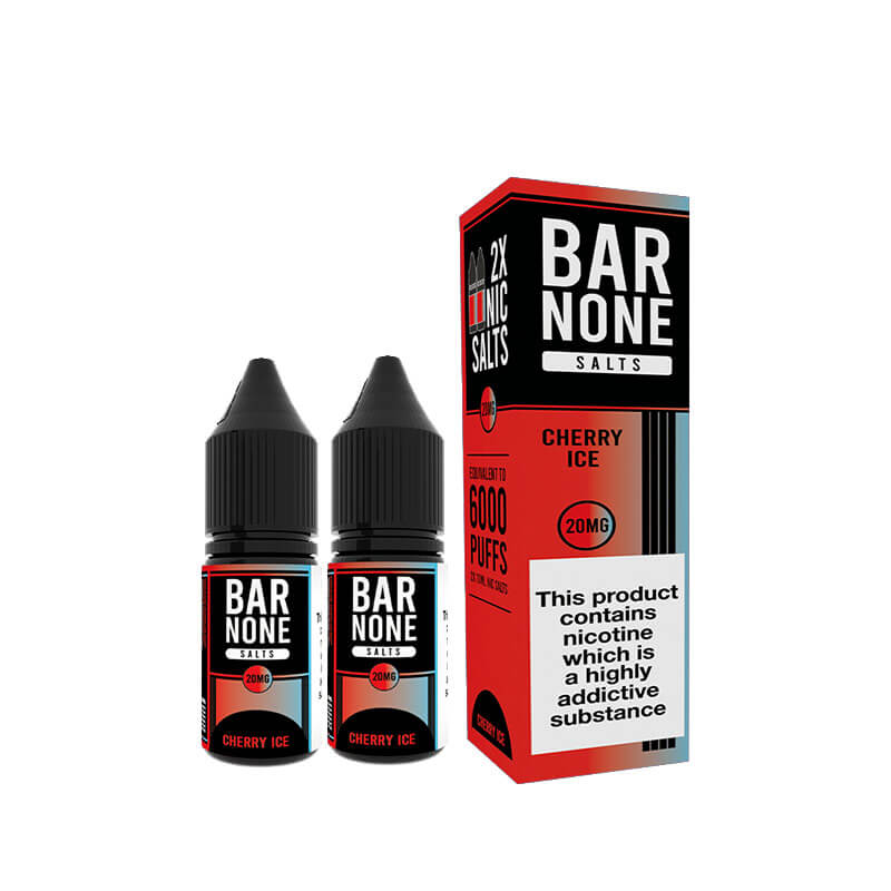 Bar None Cherry Ice Nic Salt 10ml E-Liquid - 2 Pack