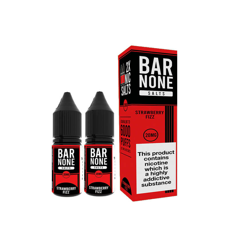 Bar None Strawberry Fizz Nic Salt 10ml E-Liquid - 2 Pack