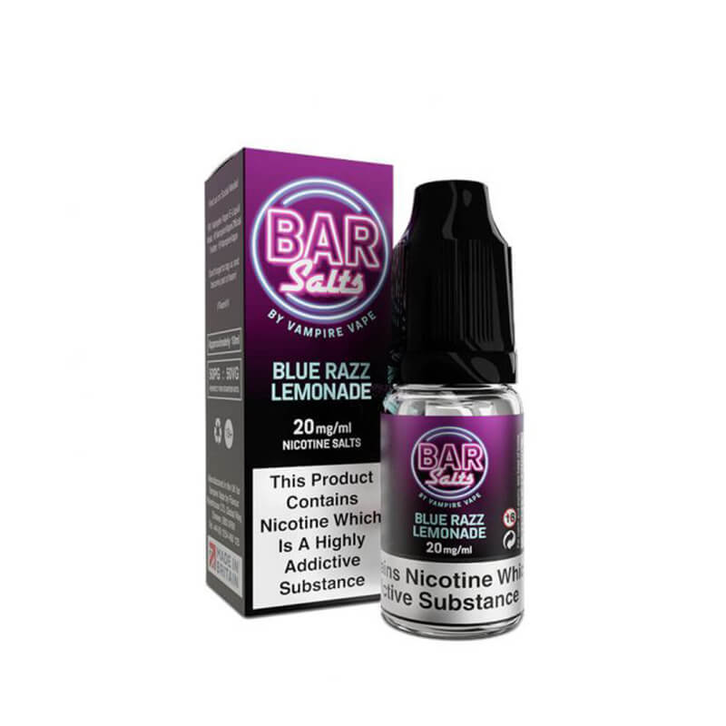 Bar Salts Blue Razz Lemonade 10ml Nic Salt E-Liquid By Vampire Vape