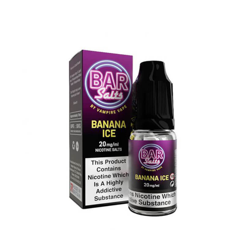 Bar Salts Banana Ice 10ml Nic Salt E-Liquid By Vampire Vape