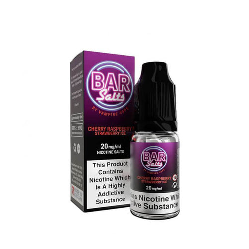 Bar Salts Cherry Raspberry Strawberry Ice 10ml Nic Salt E-Liquid by Vampire Vape