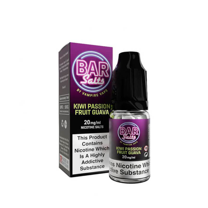 Bar Salts Kiwi Passion Fruit Guava 10ml Nic Salt E-Liquid by Vampire Vape