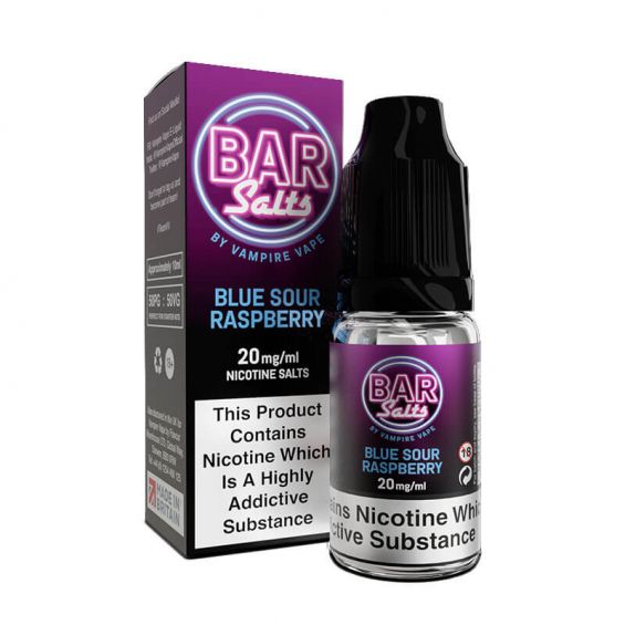 Bar Salts Blue Sour Raspberry 10ml Nic Salt E-Liquid By Vampire Vape