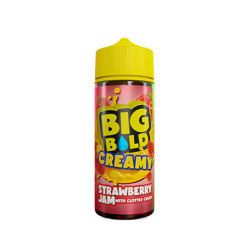 Big Bold Creamy Strawberry Jam & Clotted Cream  100ml Shortfill E-Liquid