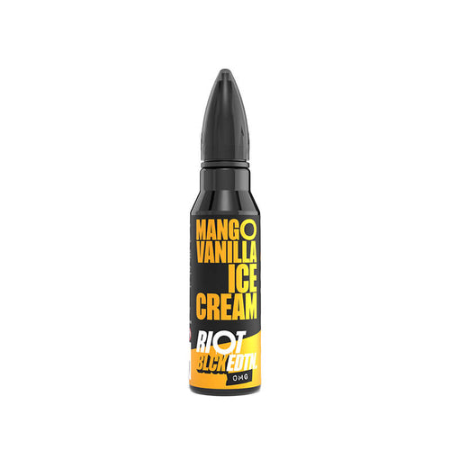 Riot Squad BLCK EDTN Mango Vanilla Ice Cream 50ml Shortfill E-Liquid 2 Pack