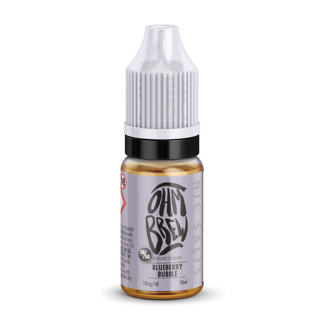 Ohm Brew Blueberry Bubble 50/50 Nic Salt E-Liquid