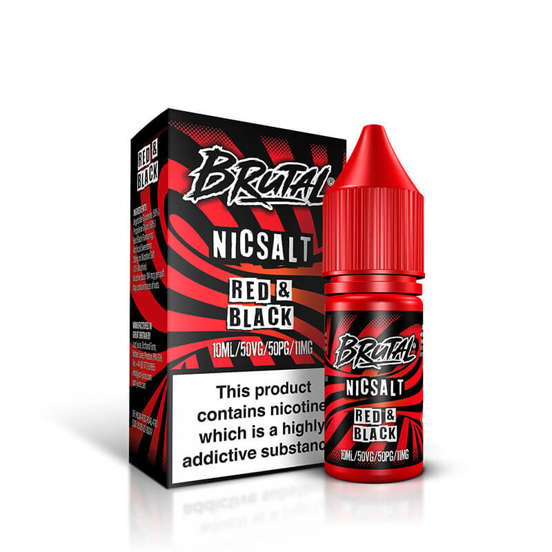 Brutal Red & Black Nic Salt 10ml E-Liquid By Just Juice