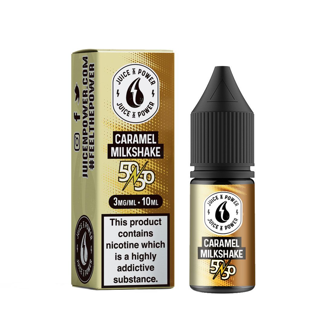 Juice N Power Caramel Milkshake 50/50 E-Liquid