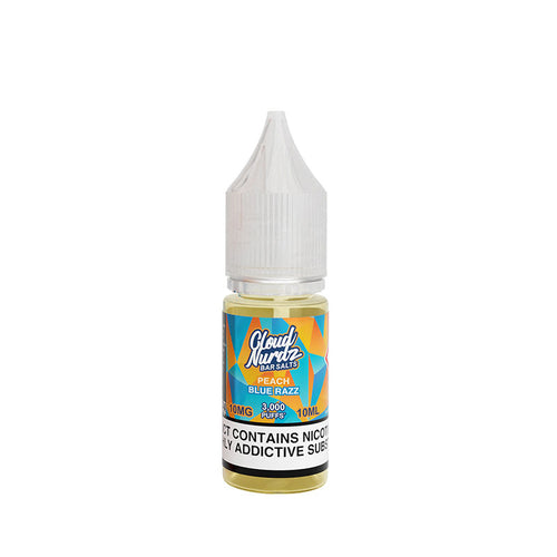 Cloud Nurdz Bar Salts Peach Blue Razz 10ml Nic Salt E-Liquid