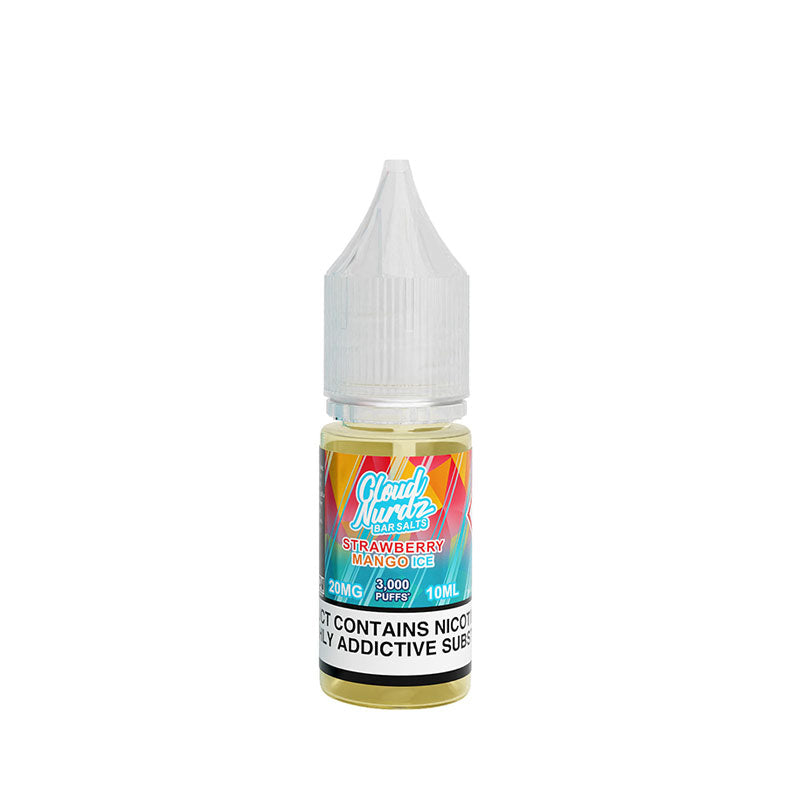 Cloud Nurdz Bar Salts Strawberry Mango Ice 10ml Nic Salt E-Liquid