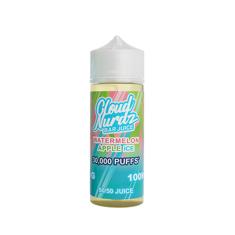 Cloud Nurdz Watermelon Apple Ice Shortfill E-Liquid 100ml