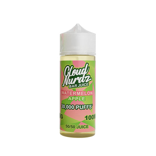 Cloud Nurdz Watermelon Apple Shortfill E-Liquid 100ml